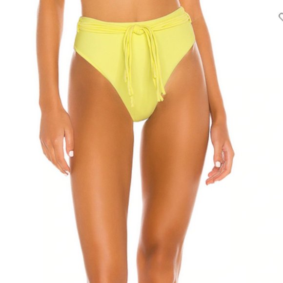 The Vivi High Waist Bottom- lovewave, limeade, size small - Picture 2 of 3